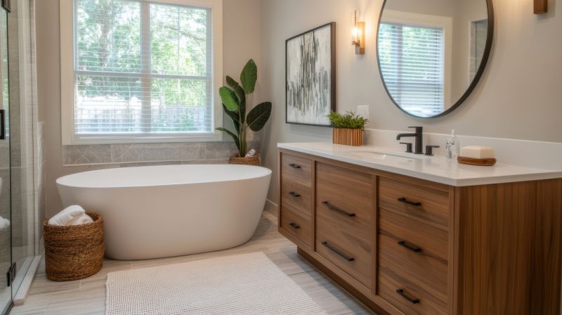 Renovated Bathroom with Freestanding Tub